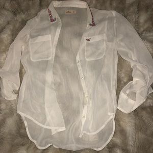 Sheer Hollister top